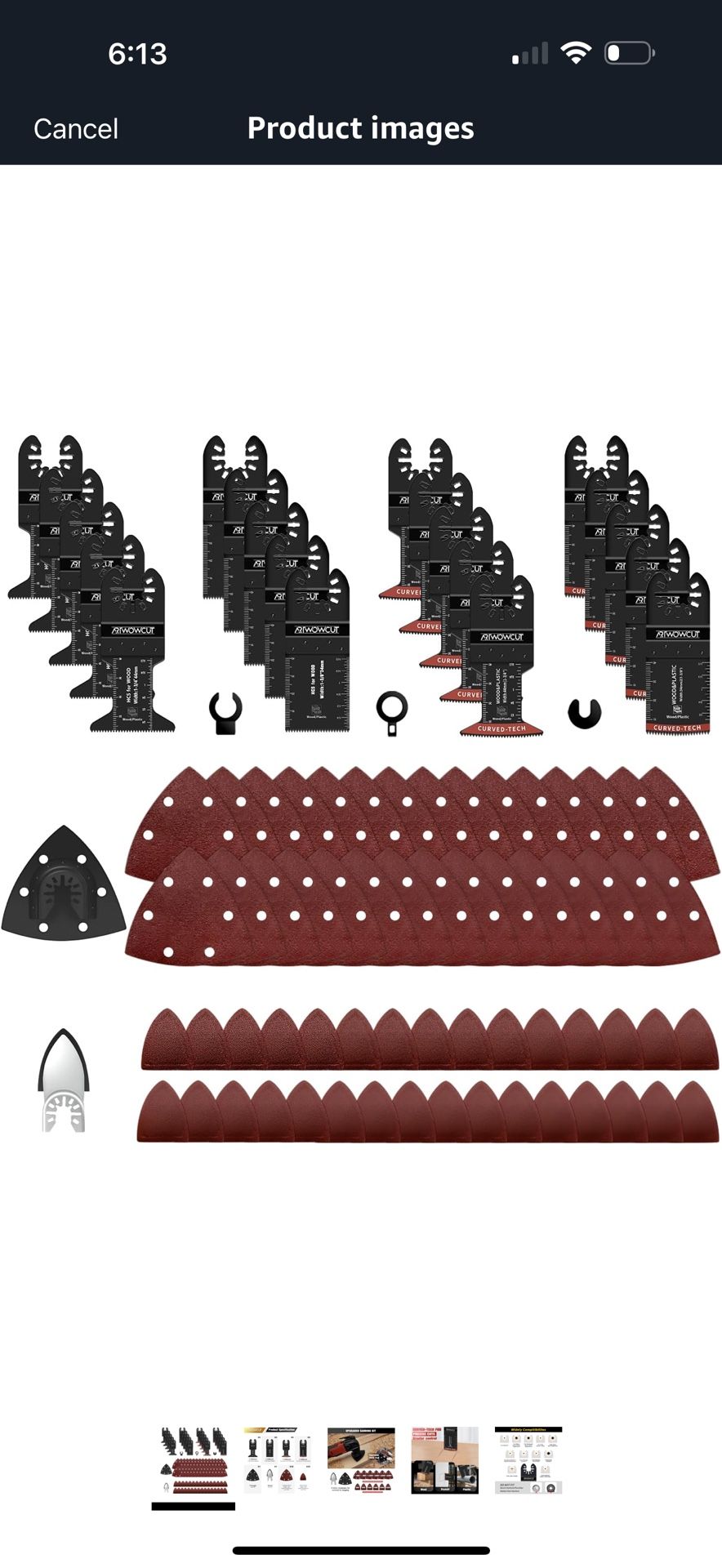 82Pcs Oscillating Tool Blades Set - HCS/Sandpaper Multitool Blades for Wood/Drywall Cutting - Compatible with DeWalt, Milwaukee, Ryobi, Diablo, Dremel
