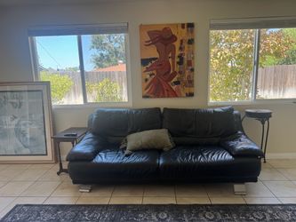 Black Leather Couch