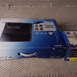 Ps4 500GB ExL Cond 8 Games 1 Ctrl+charger$135