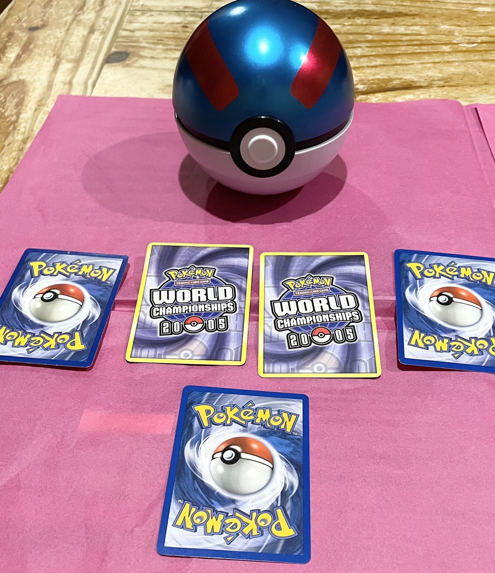 Great Ball Pokeball Tin & Pokemon Card Bundle