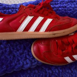 Red adidas Samba OG Athletic Shoe