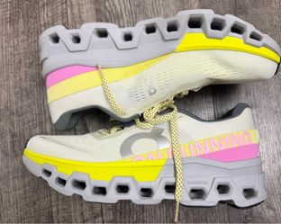 Cloudmonster 2 ivory/lime women’s size 9 1/2