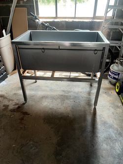 Stainless Steel Utility Sink with Stand