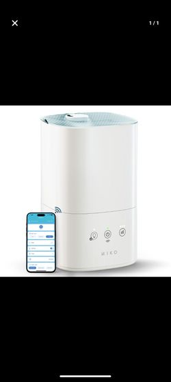 MIKO Ultrasonic Humidifier No Leak Design, Sleep Mode, Built-In Timer ⌛