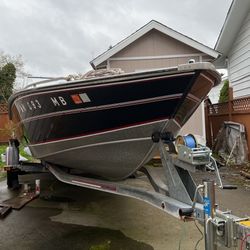 1989 Spectrum Aluminum 19Ft  Boat And EZ Trailer 