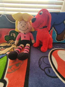 Clifford The Big Red Dog & Emily Elizabeth Plush Lot 