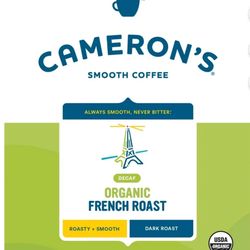 Cameron’s Organic Decaf Whole Bean