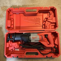 Milwaukee 12 Amp SAWZALL Reciprocating Saw with Case