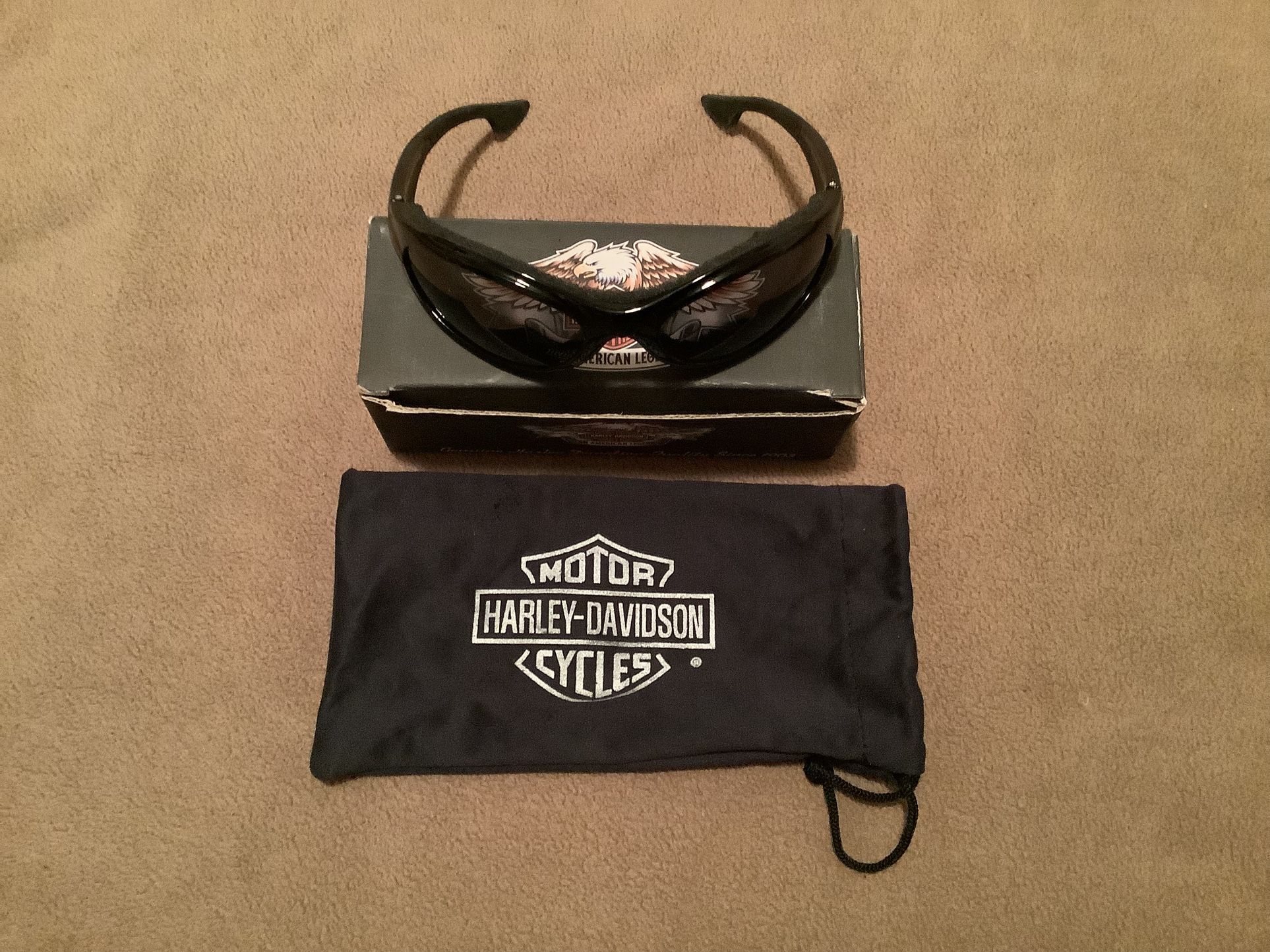 Harley-Davidson Sidetrack Smoke Lens Wraparound Riding Glasses