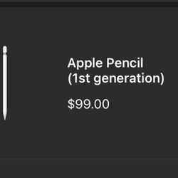 1st Generation Apple Pencil & Adapter 