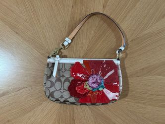 Coach Signature Poppy Flower Applique Demi Bag Limited