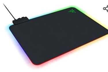 Razer Firefly Hard V2 RGB Gaming Mouse Pad: Customizable Chroma Lighting - Built-in Cable Management - Non-Slip Rubber Base