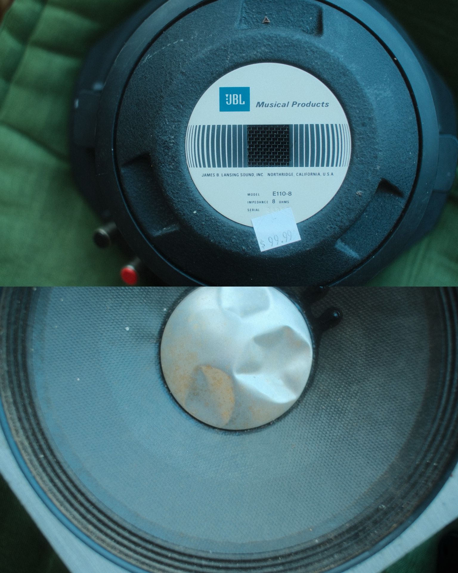 JBL E110 SRV 10” 8ohm Speaker