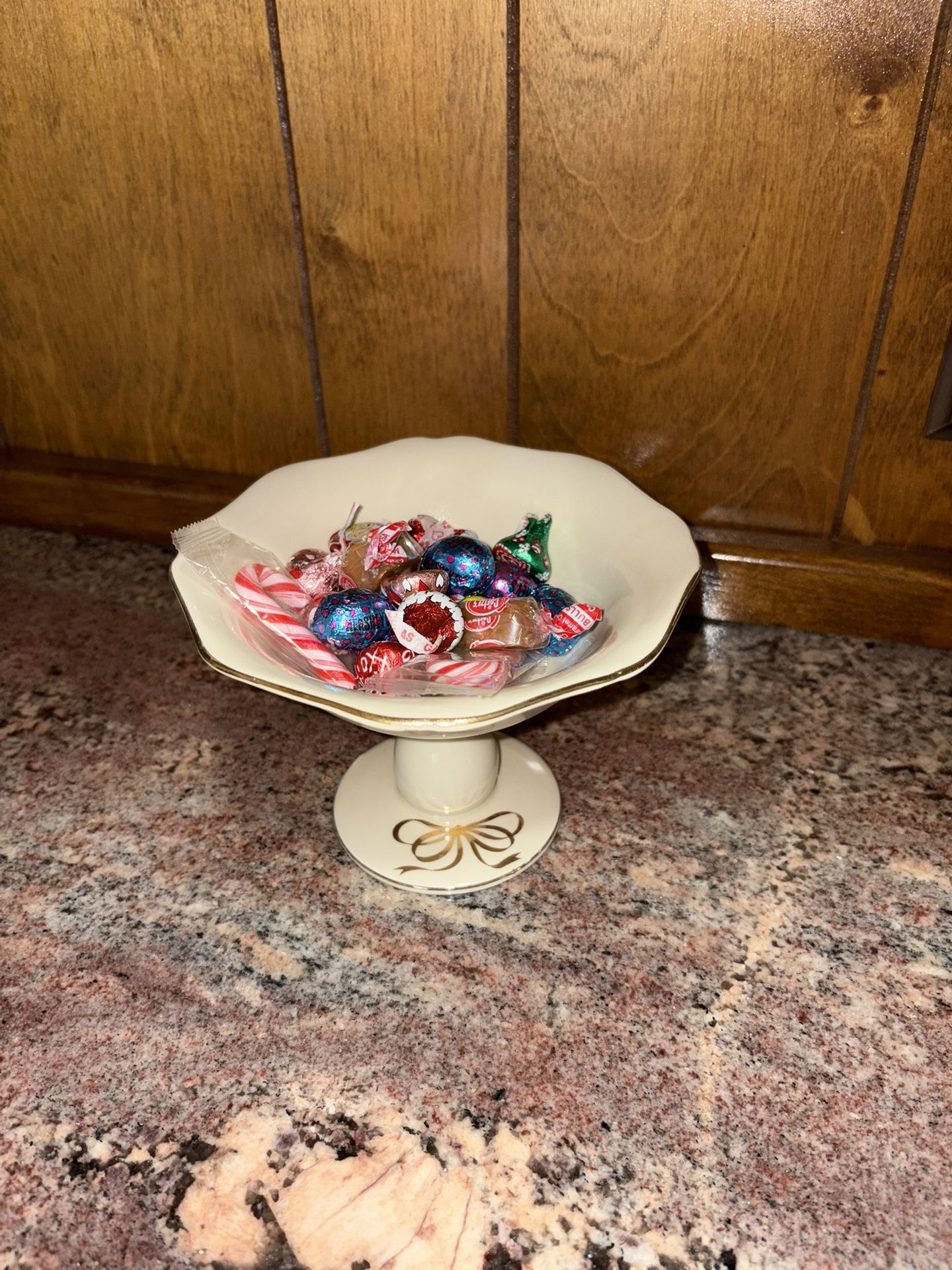 Antique Bow Candy Bowl Dish
