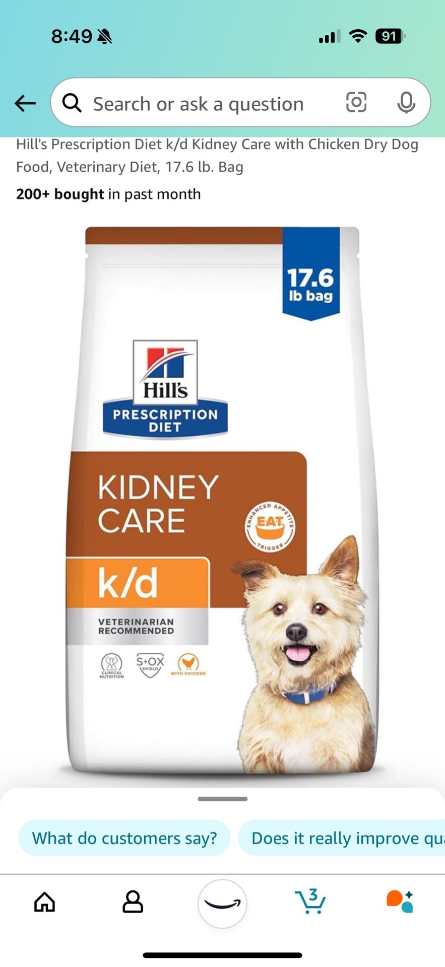 Science Diet Kidney Care Dog Food