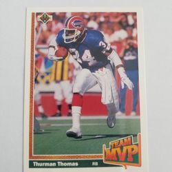 Thurman Thomas Sports Card Collectable 