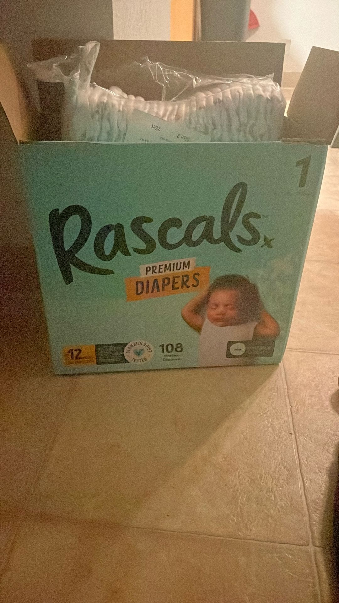 Rascals Brand Diapers Size 1 