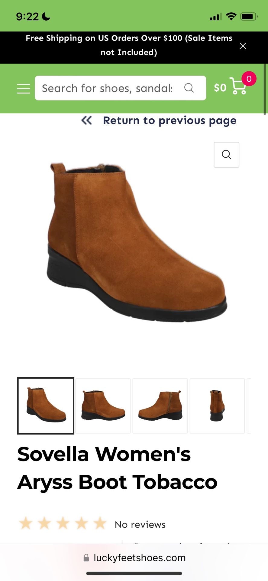 Sovella Aryss Tobacco Suede Boots New In Box Never Worn
