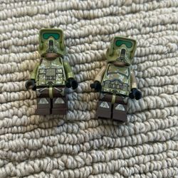 2 rare lego green 41st trooper