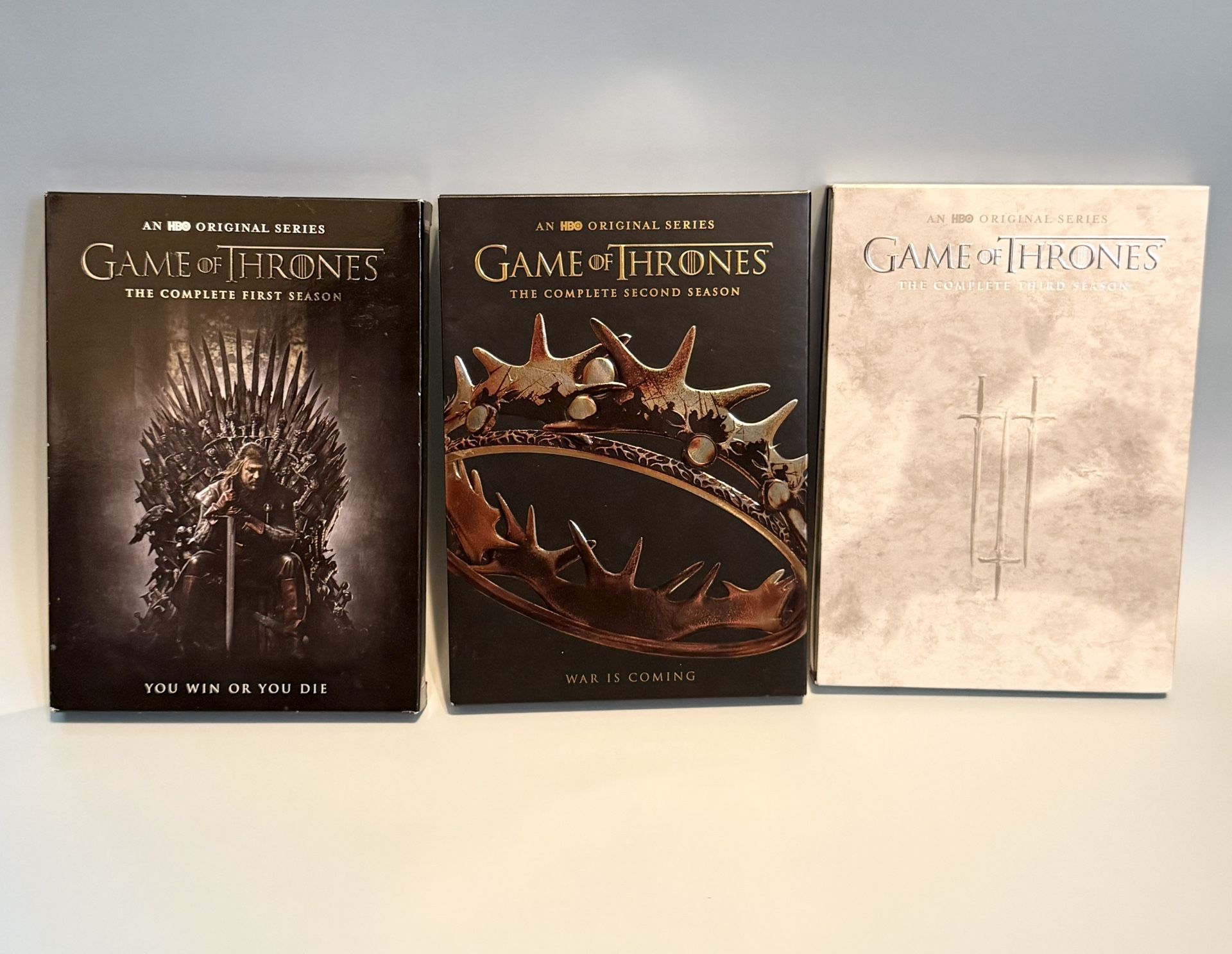 Game Of Thrones Season’s 1, 2 And 3 on DVD. AMAZING CONDITION!