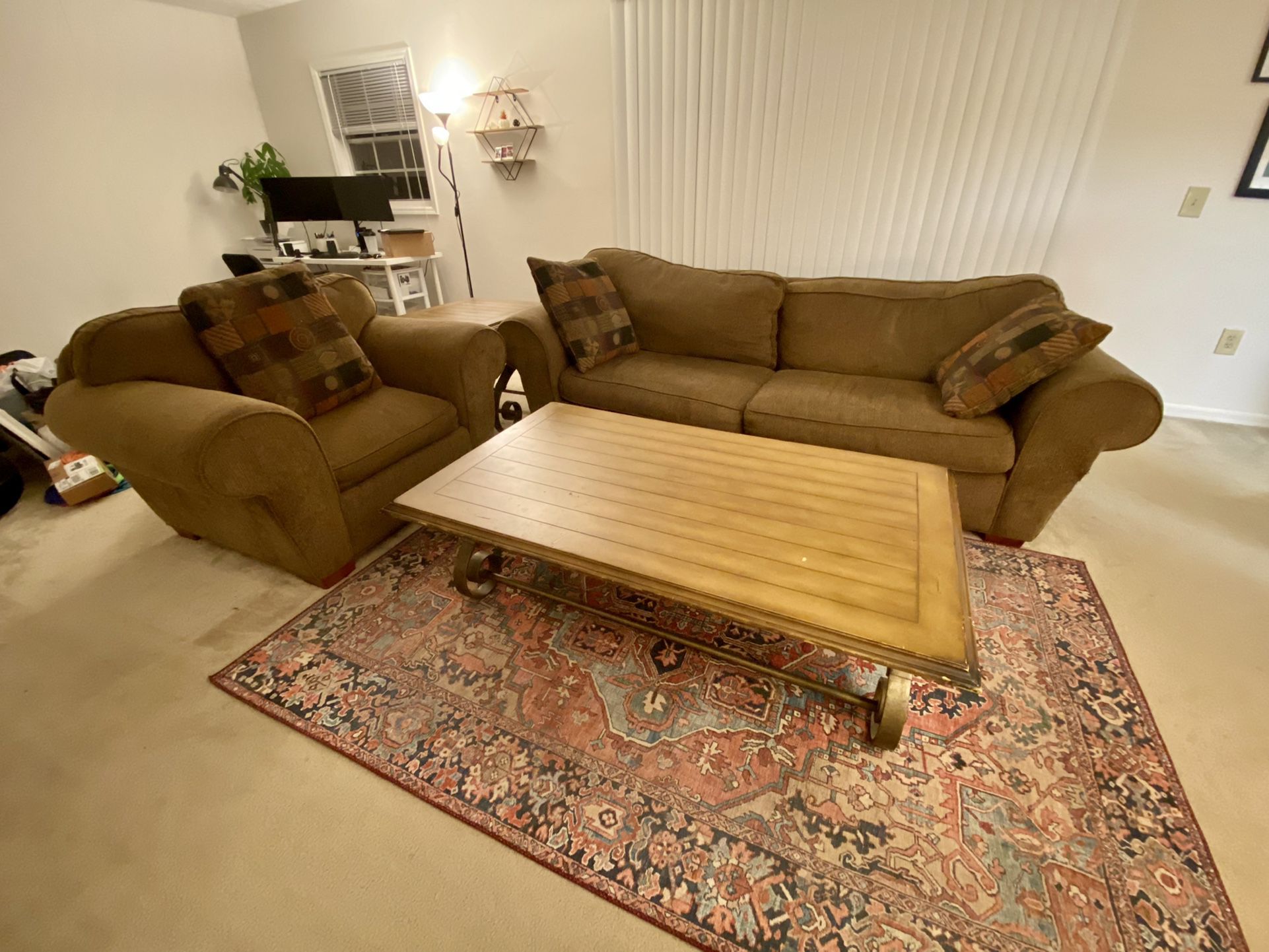 Standard Sofa, Armchair, Coffee Table, & Two Side Tables