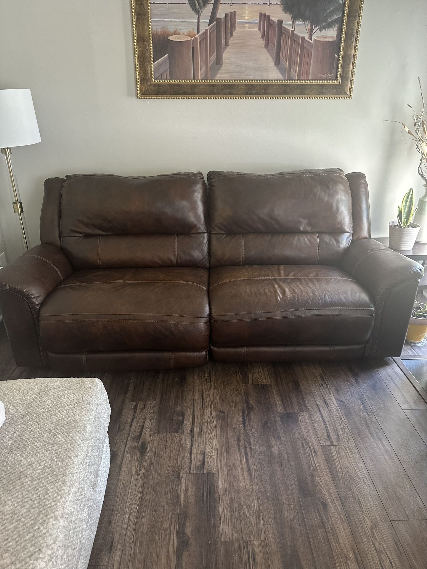 Electric leather recliners
