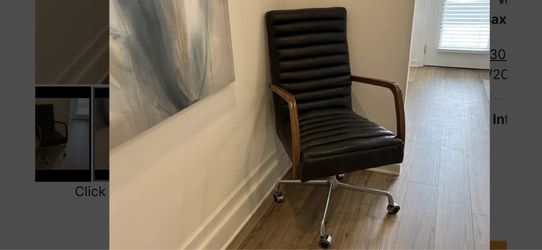 Four Hands Desk Chair in Black