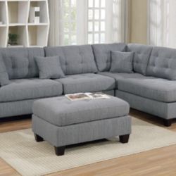 Sectional Sofa + Ottoman