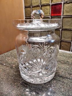 Vintage Crystal Bisquit Barrel