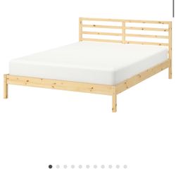 IKEA TARVA Bed frame, pine/Luröy, Queen