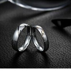 “Real Love" Heart Couples Rings