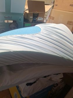 Mattress Topper with Blue Foam Base
