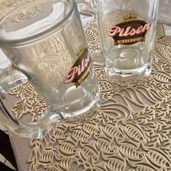 2 pilsen mugs