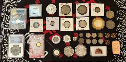 Gold silver and copper For sale