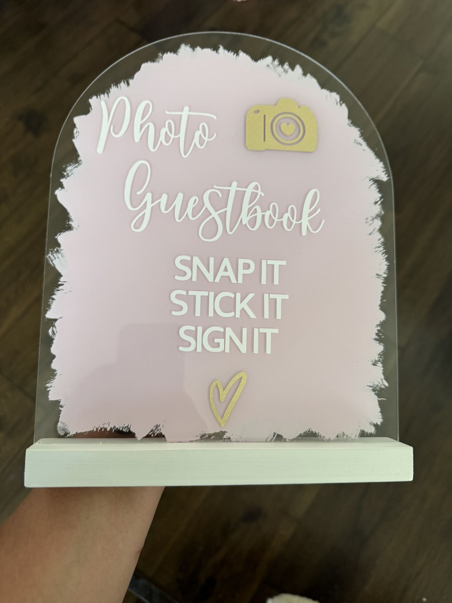 Guestbook Photo Booth Acrylic Sign