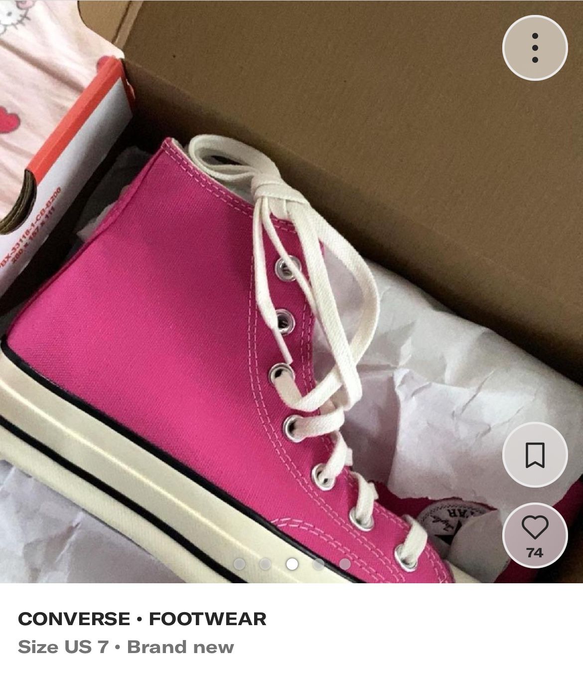 pink converse size