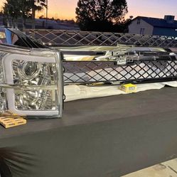 CHEVY HD GRILL AND HEADLIGHTS New