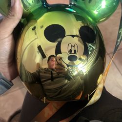 Metallic Mickey Shaped Balloon Bucket 