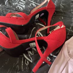 Beautiful Red Heels New 8.5 Size 