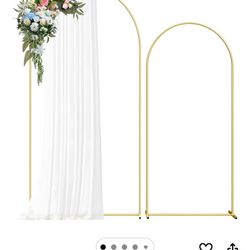 Metal Arch Backdrop Stand, 7.2FT+6FT Metal Square Backdrop Stand