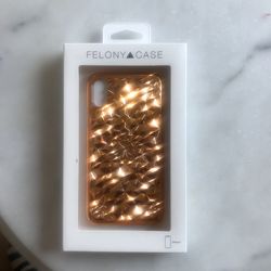 Felony Cell Phone Case, Peach Diamond Shapes on Back, iPhone 6 & 6s Plus, 7 Plus