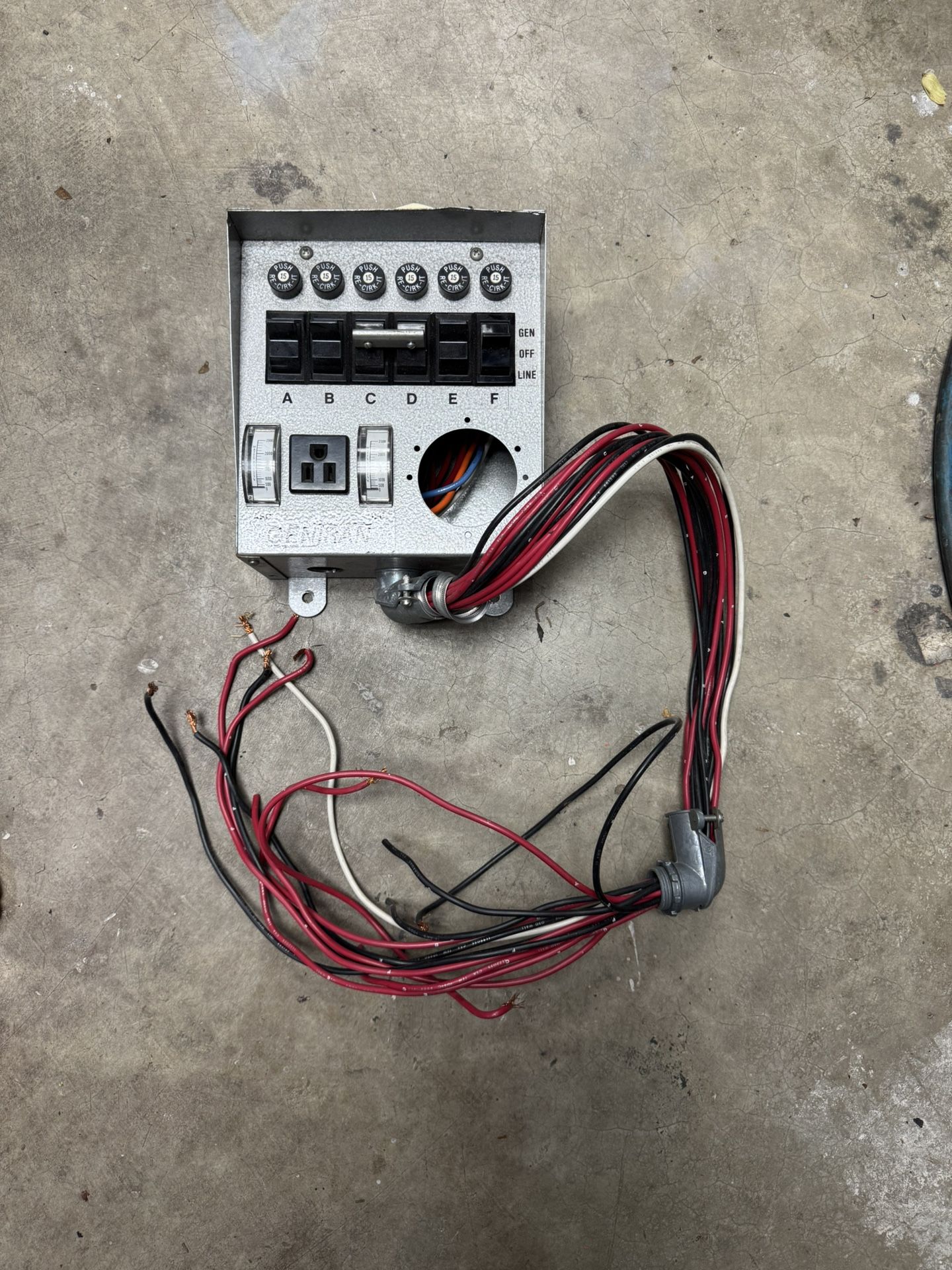 Gentran Transfer Switch Model 20216 125/250 Amp Generator Switch