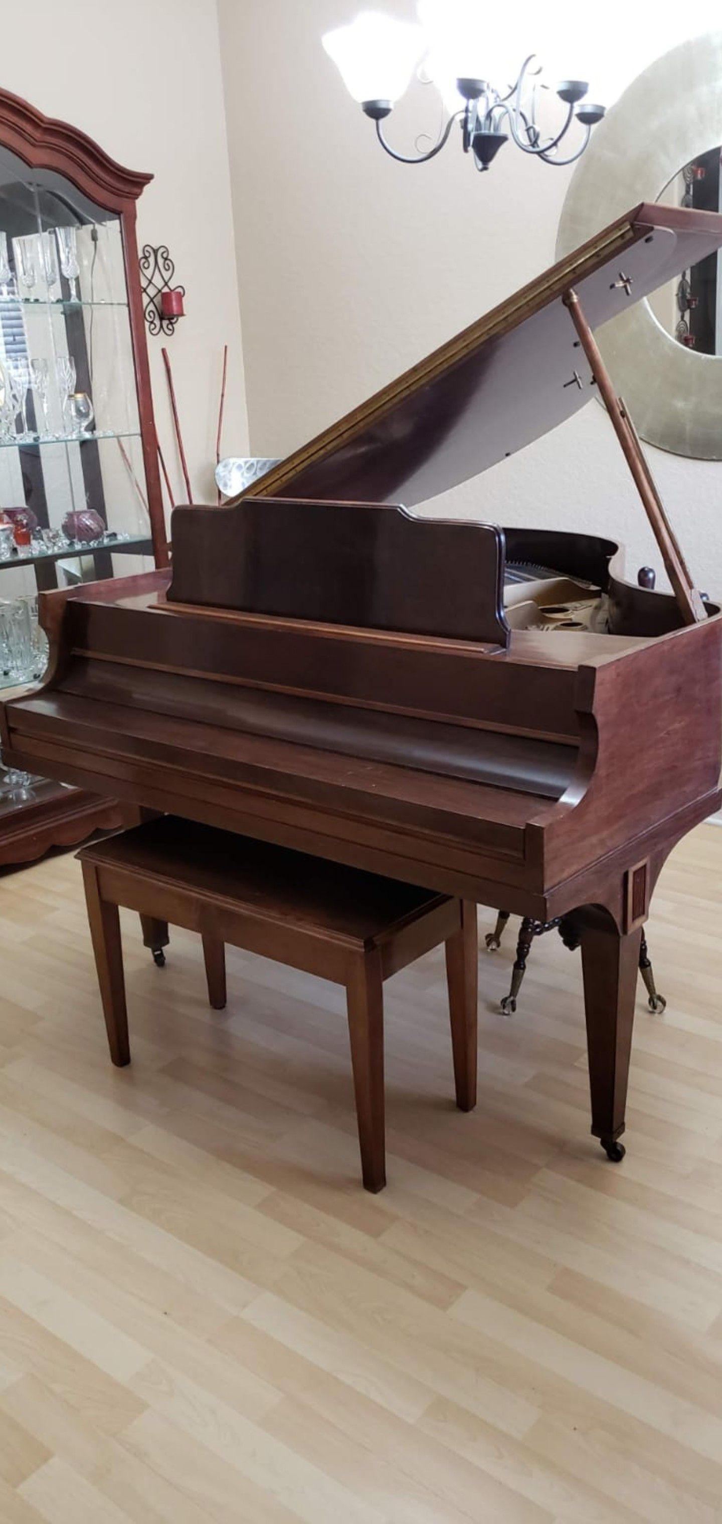 Antique Baby Grand Piano from the 1900s & 2 Types of Chairs l have the paper work for this piano..
