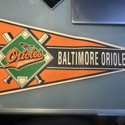 MLB Baltimore Orioles Vintage 1990's Baseball Pennant