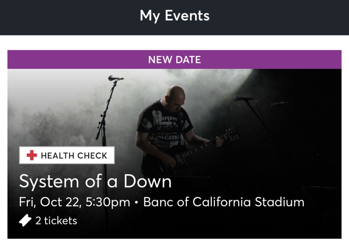 System Of The Down Tickets 
