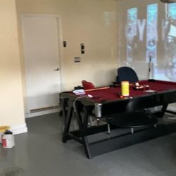 Pool Table With Attached Air Hockey 