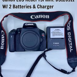 Canon EOS Rebel T3i (Body Only) M/N: DS126311