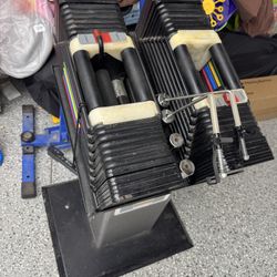PowerBlock Adjustable Dumbbells (5-125lb each) with Stand