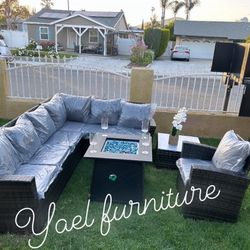 Brand New Patio Outdoor Furniture Set With Fire Pit 