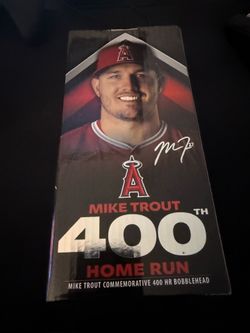 Angels Mike trout 400 home runs bobblehead